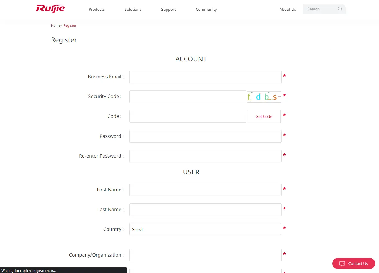 Register Page