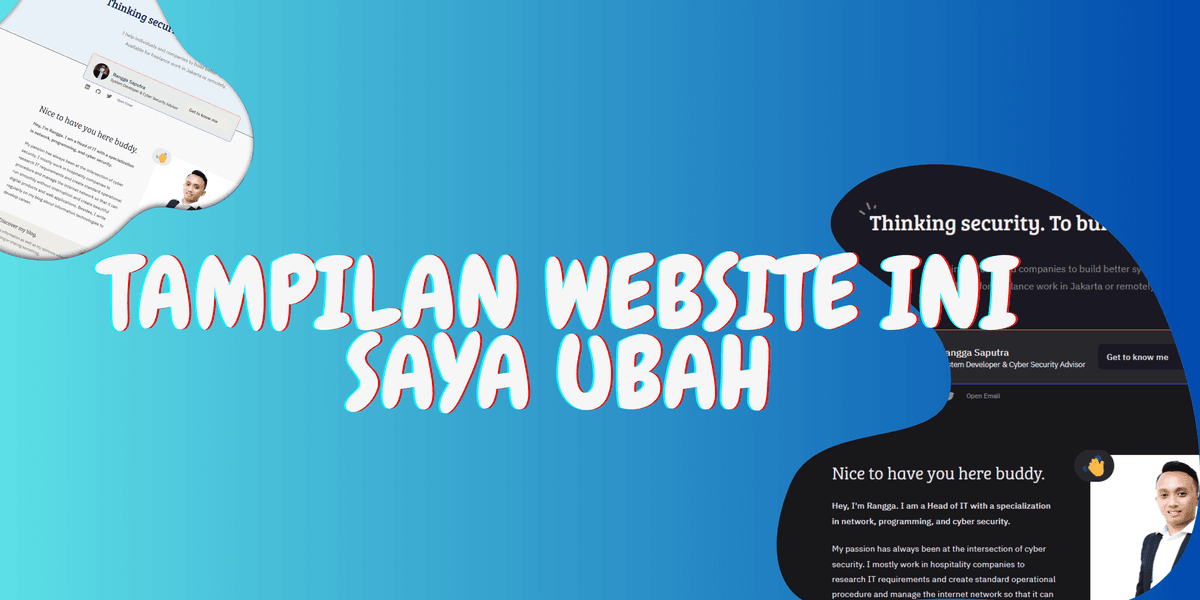 Cara Saya Merancang Ulang Website Ini