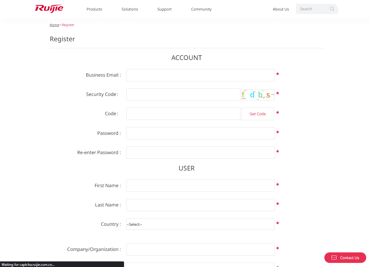 Register Page